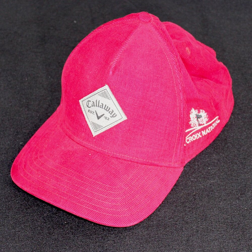 Callaway Golf "St. Croix National" Corduroy Red Snapback Baseball Cap